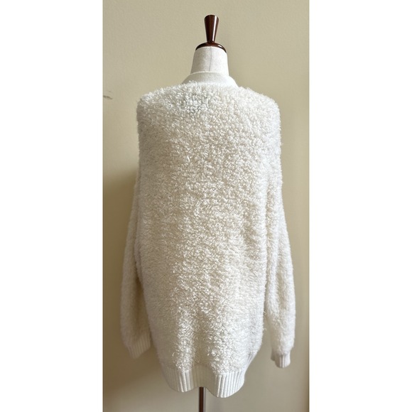 UGG Plaster Sherell Cloudfluff Wool Blend V Neck Cardigan Sweater LARGE - Picture 4 of 10